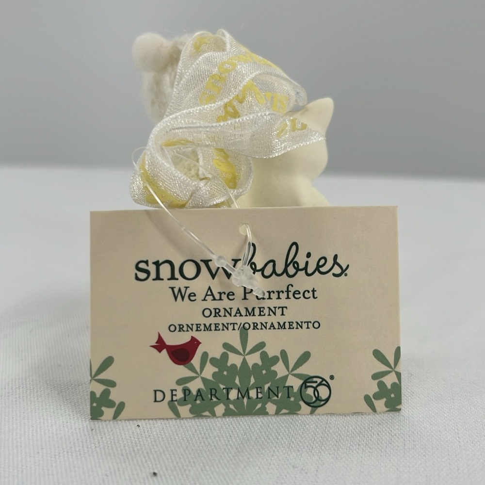 NIB Department 56 Snowbabies “We are Purrfect” Christmas Ornament 3” - Picture 4 of 6